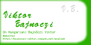 viktor bajnoczi business card