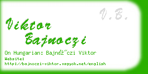 viktor bajnoczi business card